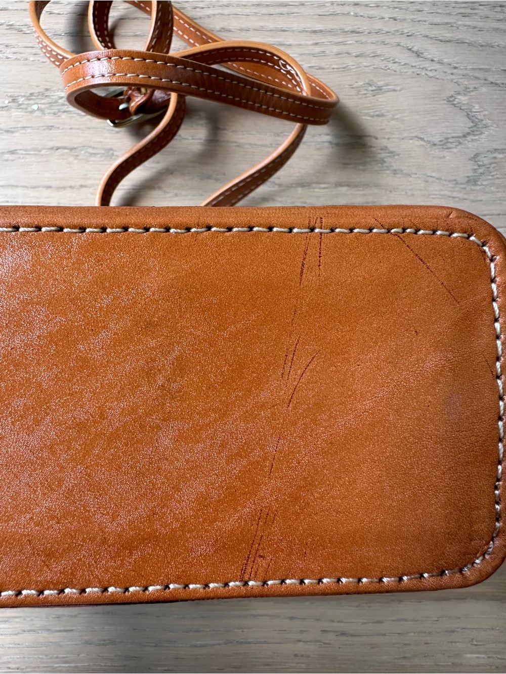 Hand-Tooled Leather Crossbody Bag - Picture 4 of 6